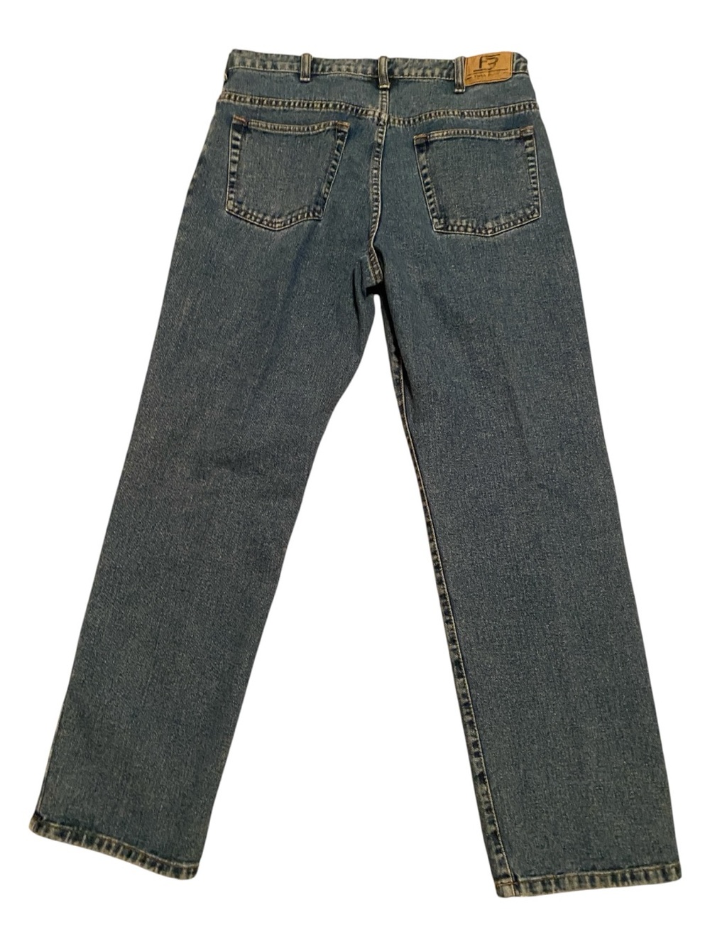 Full Blue Men's Straight Jeans in Classic Blue Denim, 36x32 - Picture 3 of 7